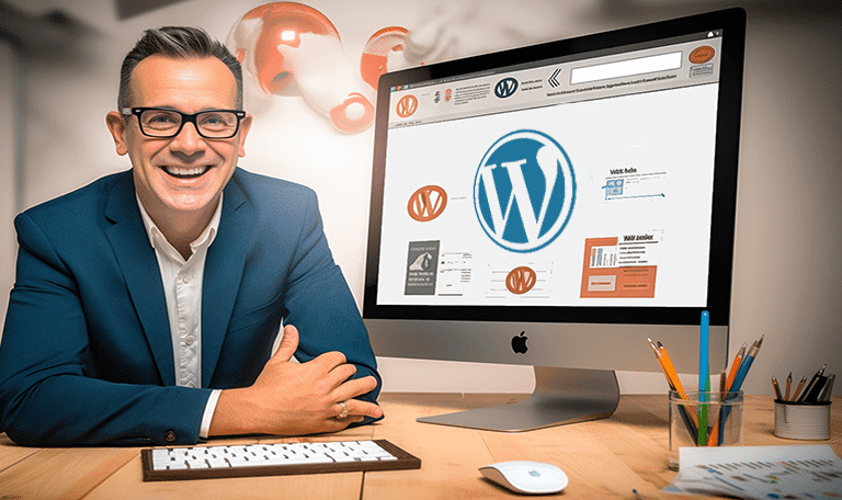 Entrepreneur heureux d'avoir installé WordPress facilement